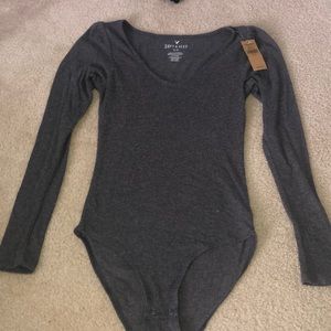 Brand new grey American eagle bodysuit